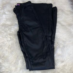 Edikted viral leather flare pants